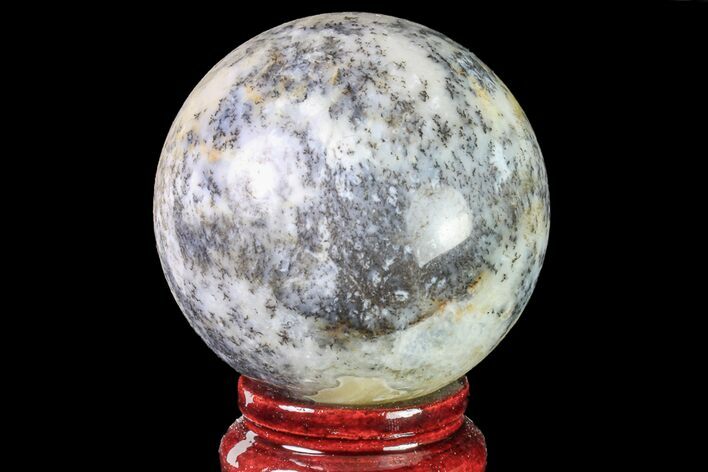 Polished Dendritic Agate Sphere - Madagascar #157660